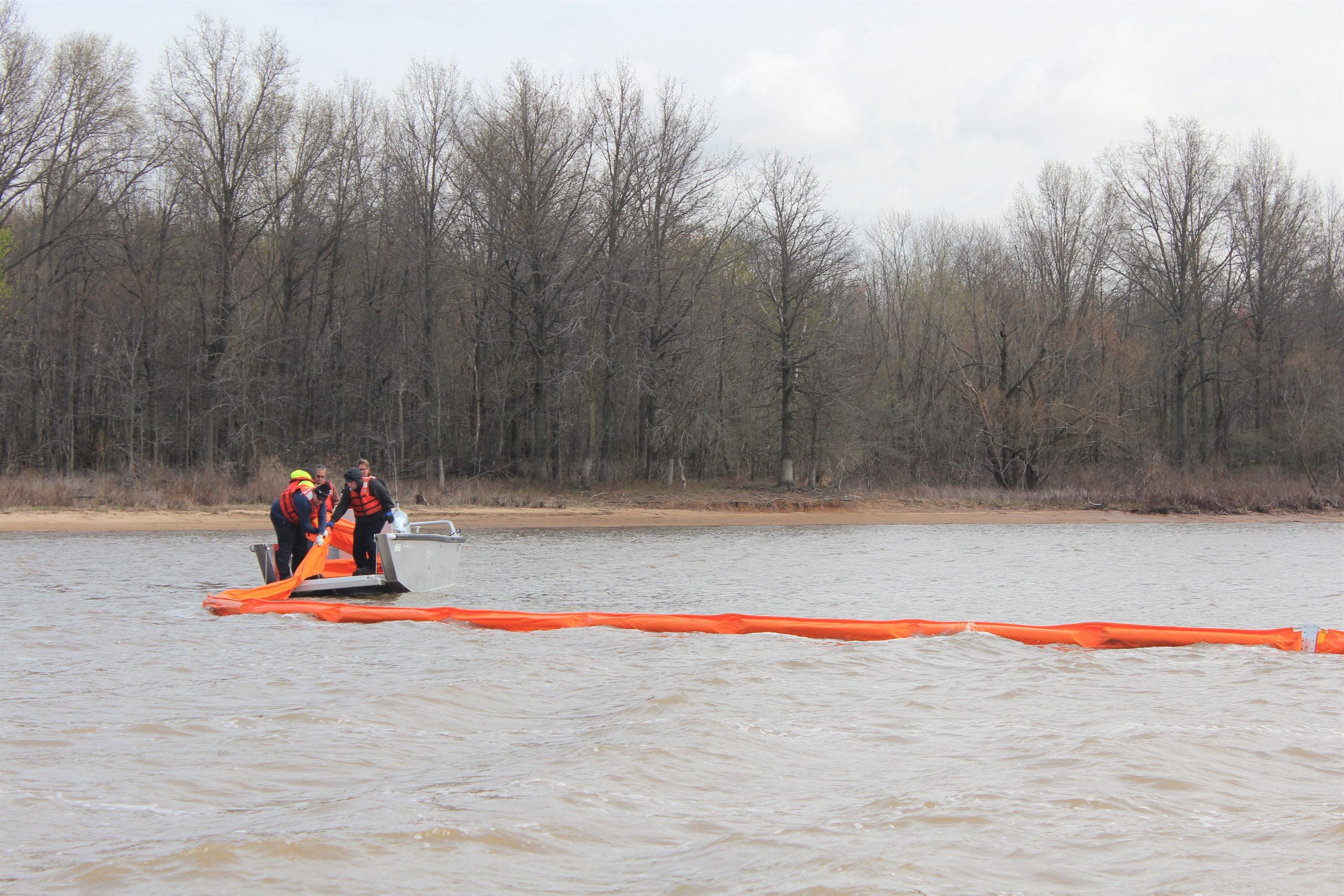 Spill Drill Lake Boat Trees