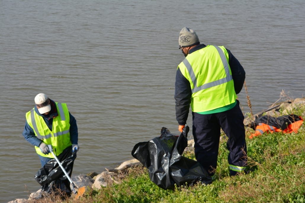 Earth Day Picking Up Trash
