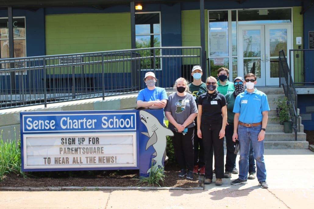 Sense Charter School Sign Volunteers