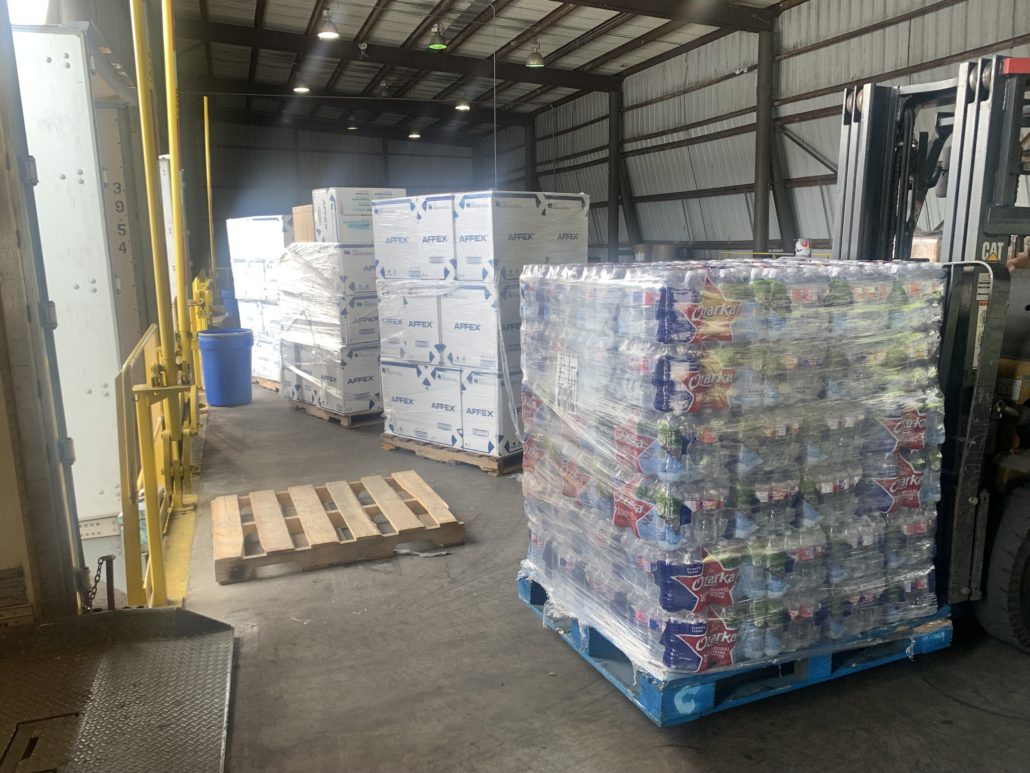 Water Bottles Help Hurricane Ida