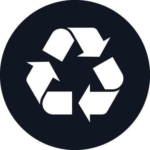 navy recycle icon