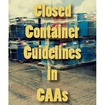 Closed Container Guidelines in CAAs Image