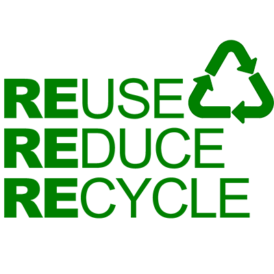 Green Reuse Reduce Recycle Graphic