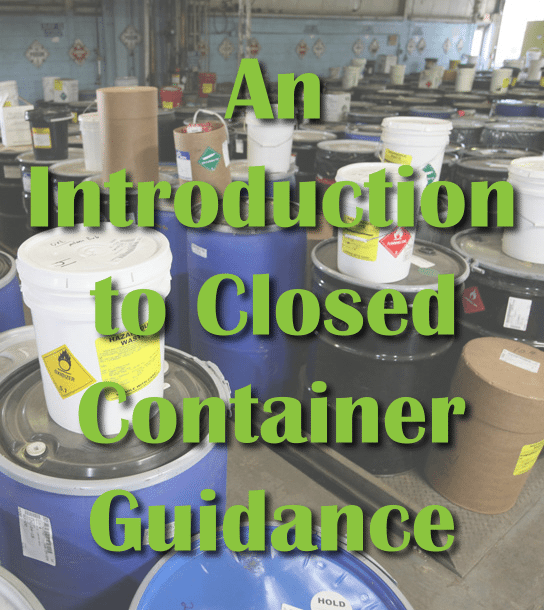 An Introduction to Closed Container Guidance Image