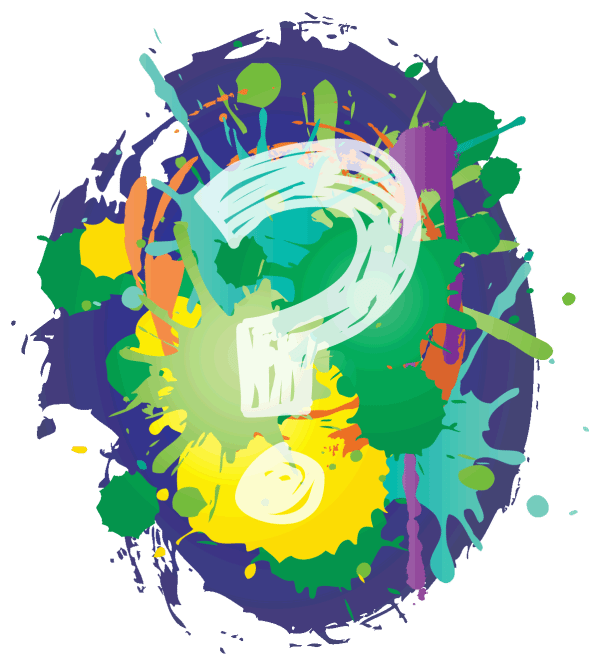 Colorful Question Mark Graphic